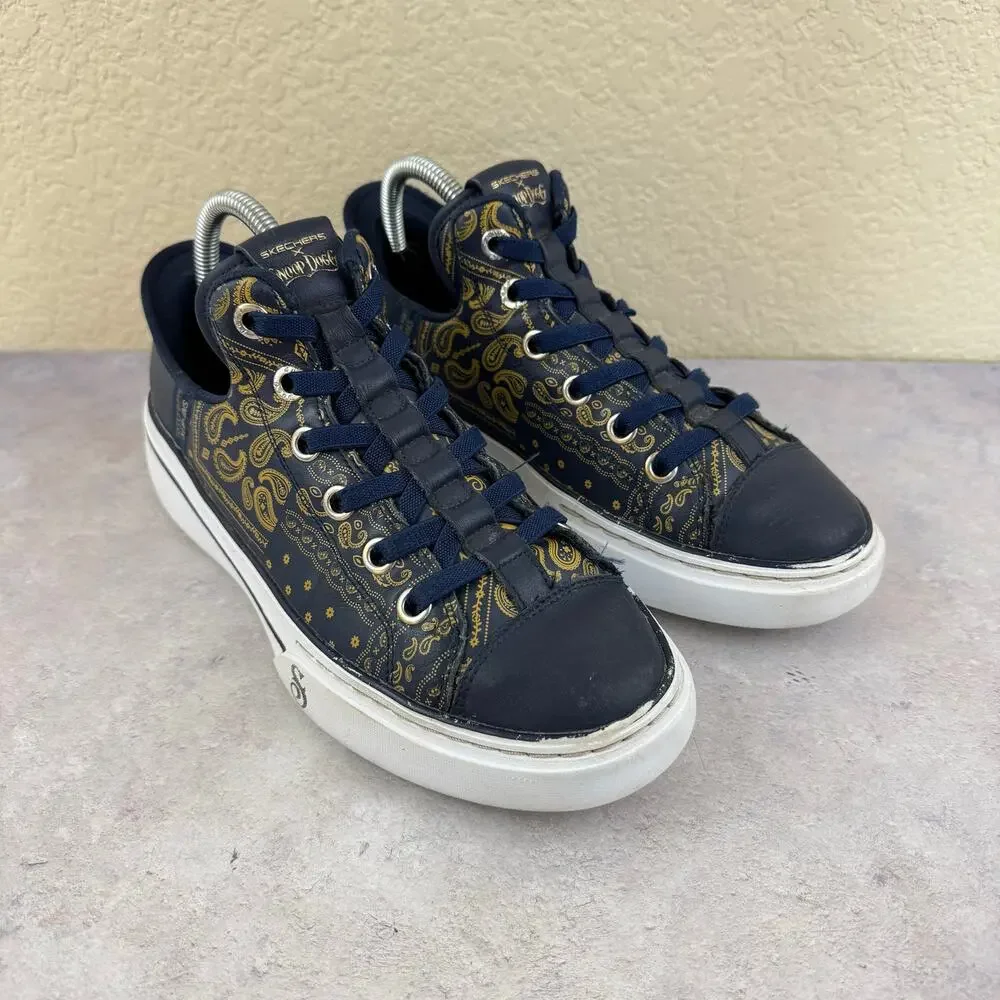 Skechers Premium Slip-ins Snoop Dogg One Double G Mens 6.5 Blue Sneakers Shoes